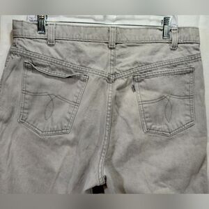 VINTAGE Levi 554 Men's Light Gray Jeans Relaxed Fit SIZE 36×30
